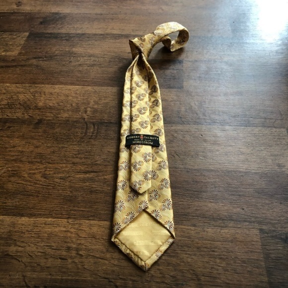 Robert Talbott Beat Of Class Gold Tie - Picture 3 of 8